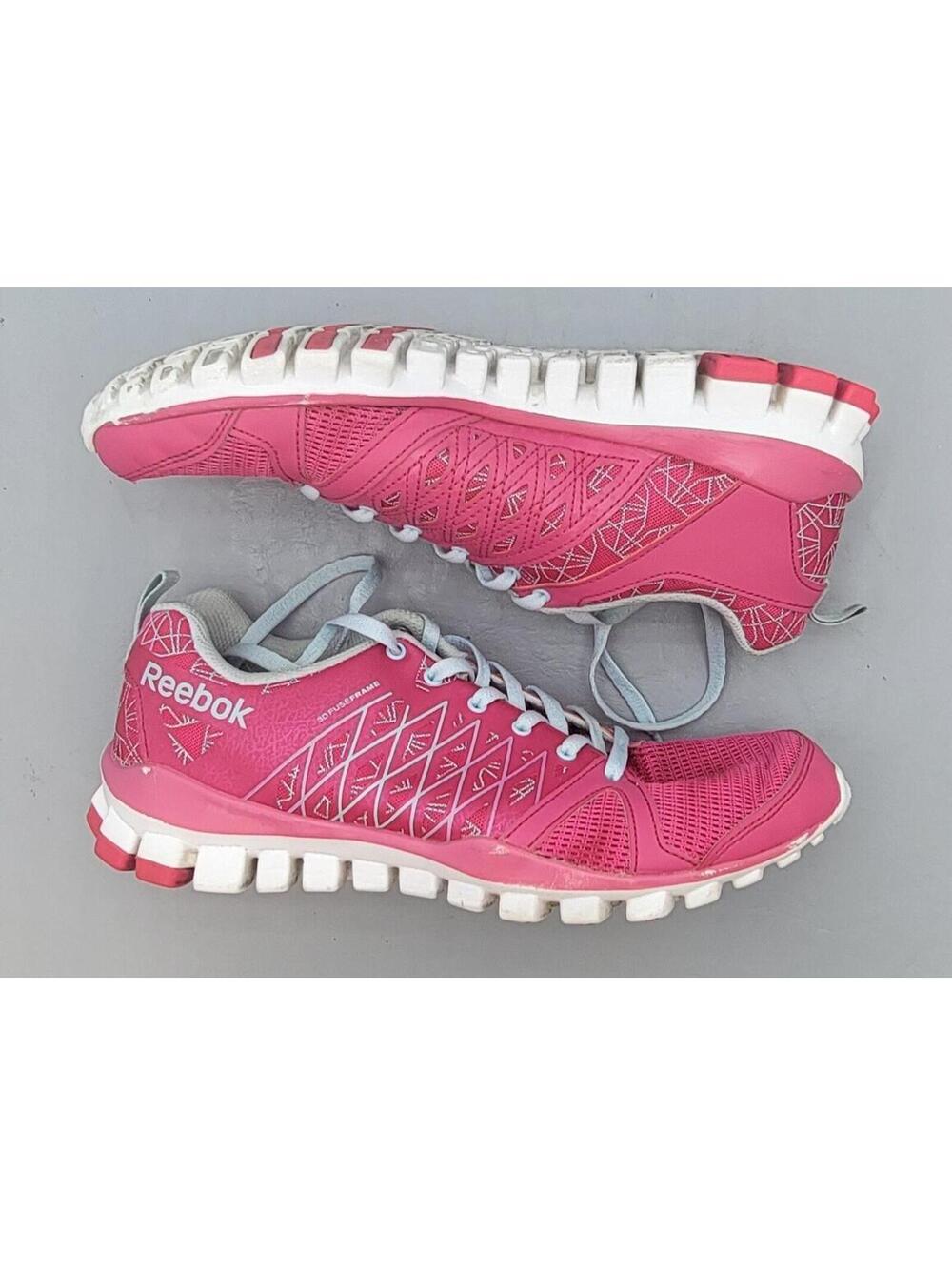 Reebok RealFlex 3D Women's Size 8 Pink Running Shoes Sneakers V61387